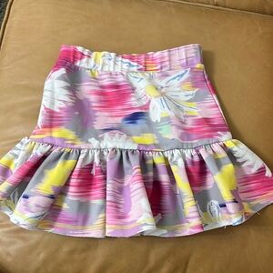 Girls floral swim/athletic skirt size 10